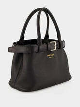 Prada Black Buckle Small Leather Bag