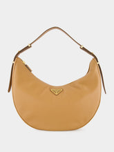 Prada Caramel Arqué Large Leather Bag