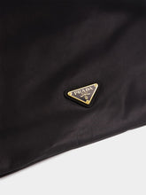 Prada Black Nappa Leather Handbag with Metal Handles