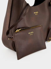 Prada Cocoa Brown Boogie Medium Leather Bag