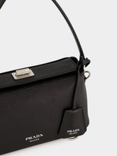Prada Black Midi Saffiano Leather Bag