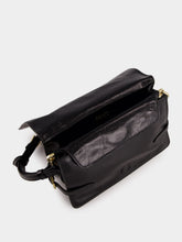 Prada Black Glossy Leather Shoulder Bag