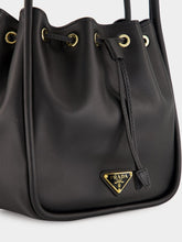 Prada Black Darling Leather Mini Bucket Bag