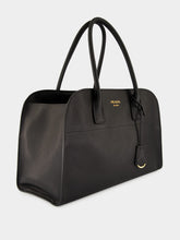 Large Black Leather Tote Bag