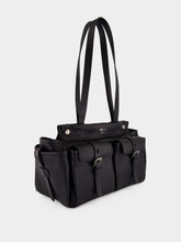 Prada Black Route Medium Leather Tote Bag