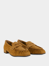 Prada Light Brown Suede Leather Loafers