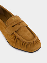 Prada Light Brown Suede Leather Loafers
