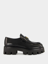 Black Brushed Leather Loafers