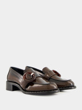 Prada Sienna Brushed Leather Loafers