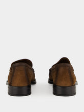 Prada Cocoa Suede Leather Loafers