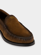 Prada Cocoa Suede Leather Loafers