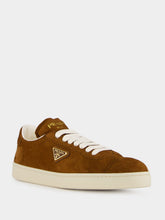 Prada Brown Suede Sneakers