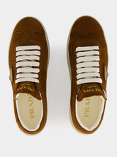 Prada Brown Suede Sneakers