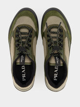 Prada Forest Green Speedrock Mesh Sneakers