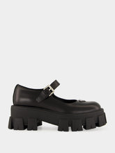 Prada Black Leather Platform Mary Jane Sandals