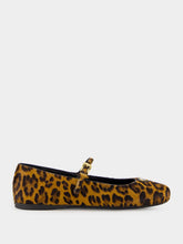 Prada Honey Print Leather Ballerinas