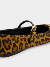 Prada Honey Print Leather Ballerinas