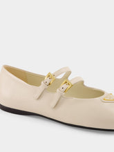 Cream Double-Strap Ballerinas | PDP - Fashion Clinic