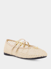 Prada Travertine Stone Mesh Fabric Ballerinas