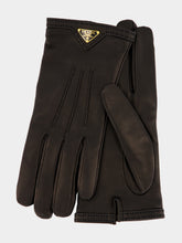 Prada Black Nappa Leather Gloves