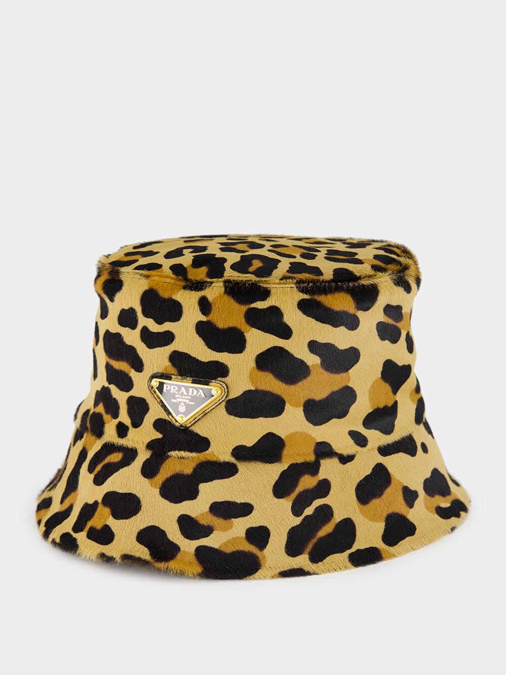 Honey Printed Leather Bucket Hat