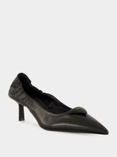 Prada Black Mid-Heel Leather Pumps