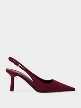 Prada Bordeaux Suede Slingback Pumps