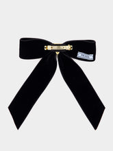 Prada Black Velvet Hair Clip