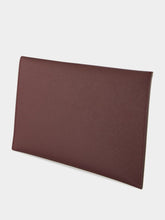 Prada Burgundy Saffiano Envelope Clutch