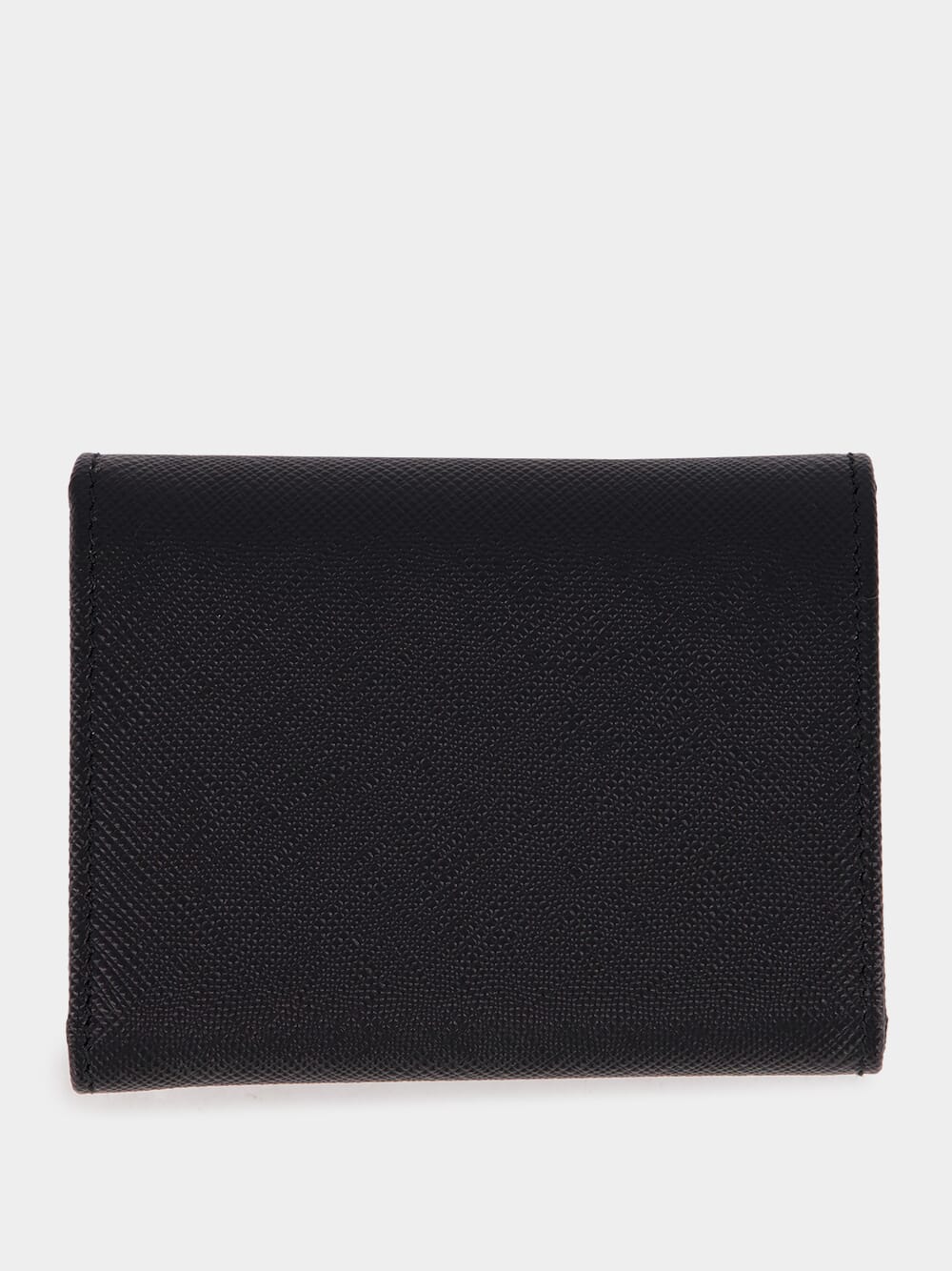 Black Small Saffiano Leather Wallet