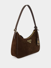 Prada Brown Re-Edition 2005 Suede Mini Bag
