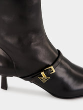 Prada Black Stretch Nappa Leather Booties