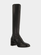 Prada Black Nappa Leather Knee-High Boots