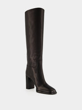 Prada Black Leather Knee-High Boots