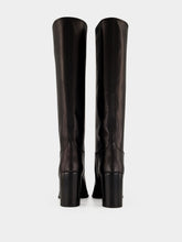Prada Black Leather Knee-High Boots