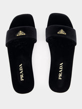 Prada Flat Velvet Slides