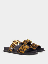 Prada Honey Printed Leather Slides