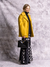 Gucci Dusty Yellow Wool Buttoned Coat