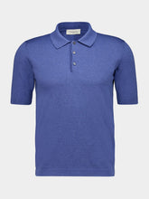 Piacenza 1733 Blue Silk and Cotton Polo Shirt