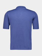 Piacenza 1733 Blue Silk and Cotton Polo Shirt