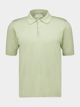 Piacenza 1733 Light Green Silk and Cotton Polo Shirt