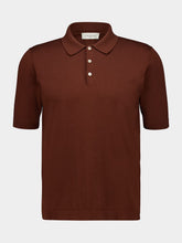 Piacenza 1733 Chocolate Brown Silk and Cotton Polo Shirt