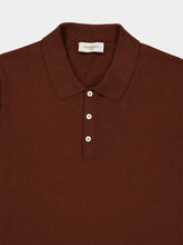 Piacenza 1733 Chocolate Brown Silk and Cotton Polo Shirt