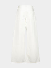 Frame White The Loose Wide-Leg Jeans