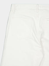 Frame White The Loose Wide-Leg Jeans