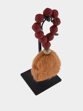 Studio Julia Atlas Black and Red Prayer Bead Artwork