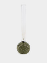 All Origine Bamboo Green Glass Decorative Vase