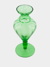 All Origine Green Sculpted Glass Decorative Vase