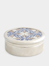 Leitão & Irmão Blue Silver Box with Portuguese Tile