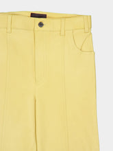 Stouls Yellow Butter Benny 25 Stretch Leather Trousers